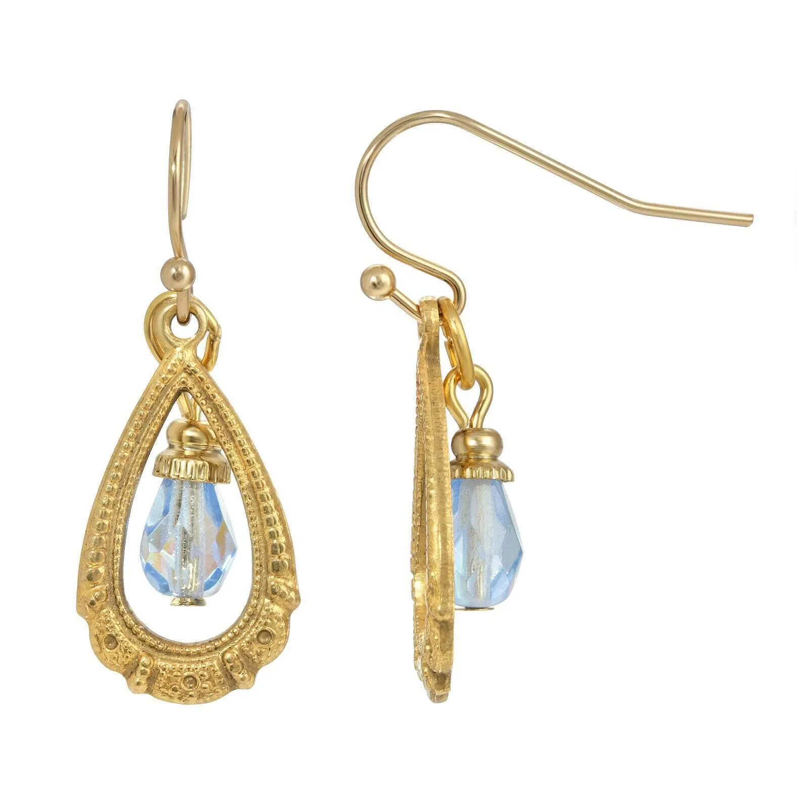 1928 Jewelry Elegancia Antigua Teardrop Crystal Dangle Earrings 1928 Jewelry