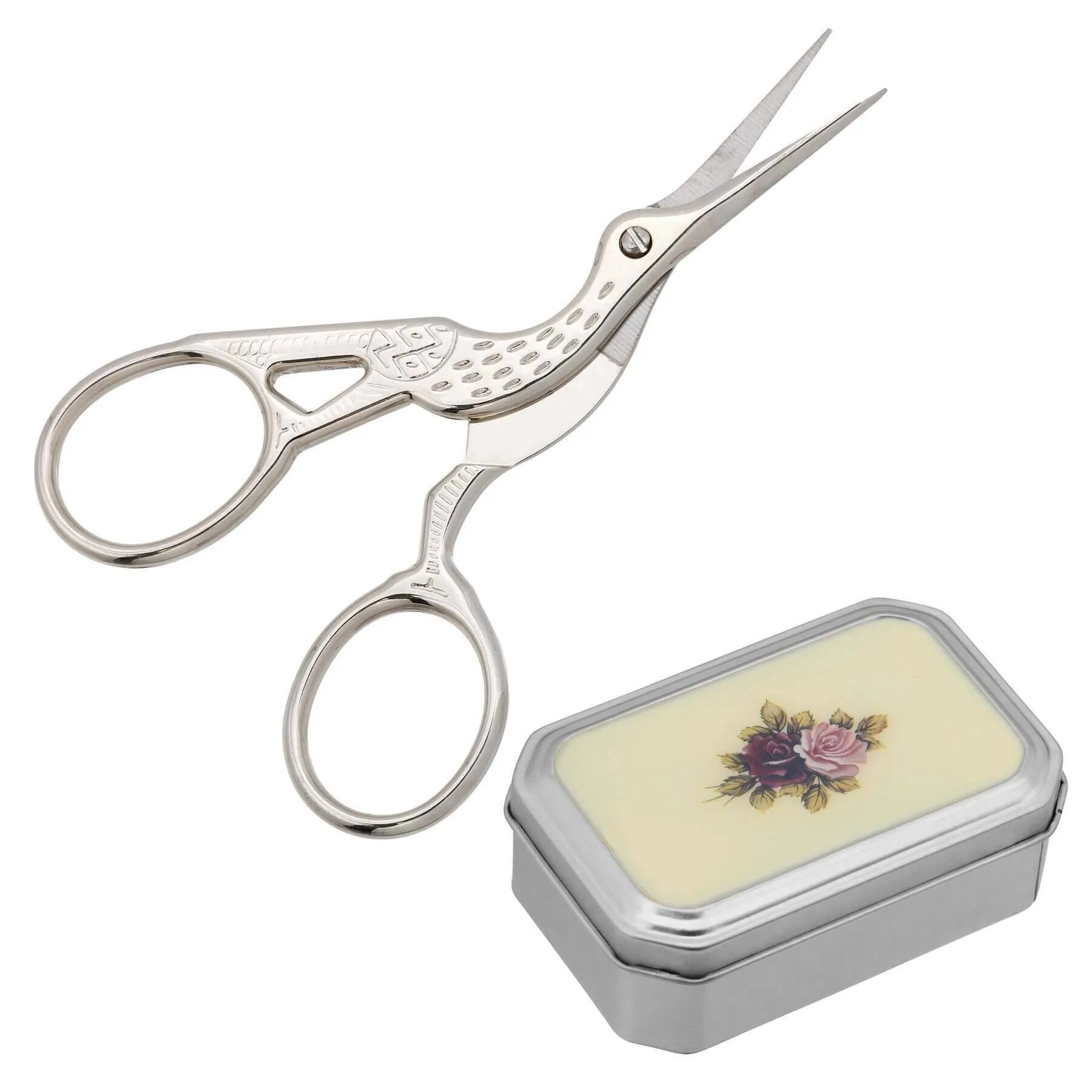 1928 Jewelry Embroidery Crane Bird Scissors 1928 Jewelry