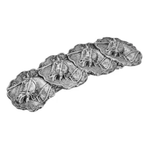 1928 Jewelry Equestrian Race Horses Antiqued Hair Barrette 1928 Jewelry