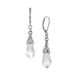 1928 Jewelry Euro Classico Crystal Teardrop Earrings 1928 Jewelry