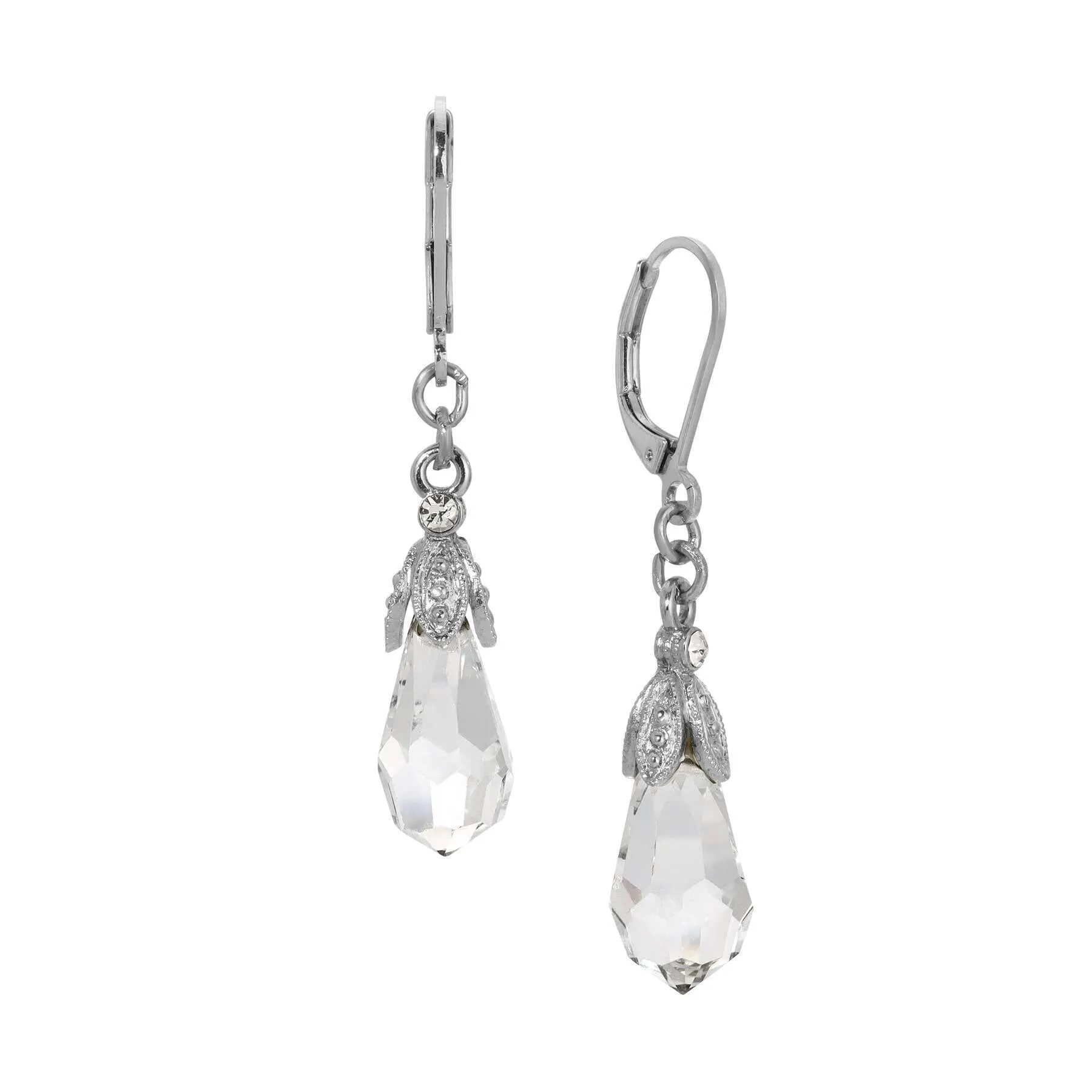 1928 Jewelry Euro Classico Crystal Teardrop Earrings 1928 Jewelry
