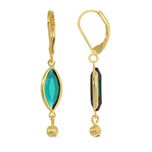 1928 Jewelry Euro Crystal Fluted Bead Drop Earrings 1928 Jewelry