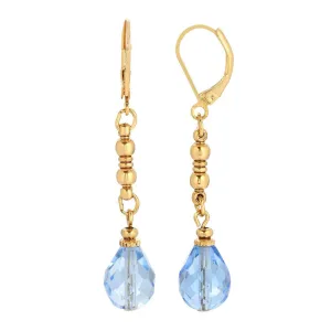 1928 Jewelry Euro Fire Polished Crystal Linear Earrings 1928 Jewelry