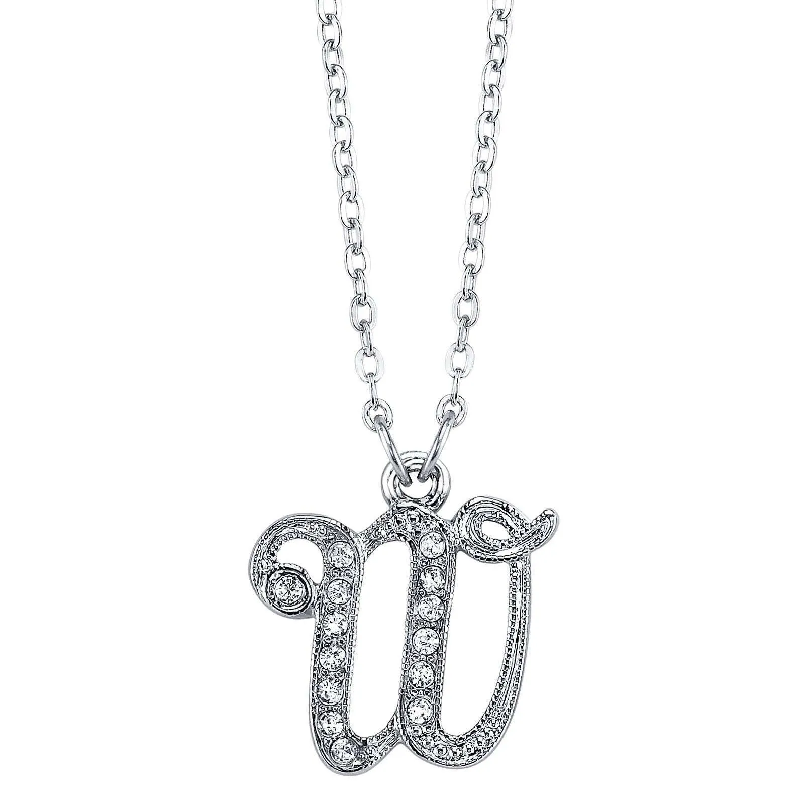 1928 Jewelry European Crystal Initial Necklace 16"   3" Extender 1928 Jewelry