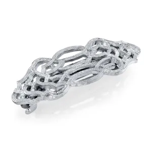 1928 Jewelry Filigree Art Deco Inspired Hair Barrette 1928 Jewelry