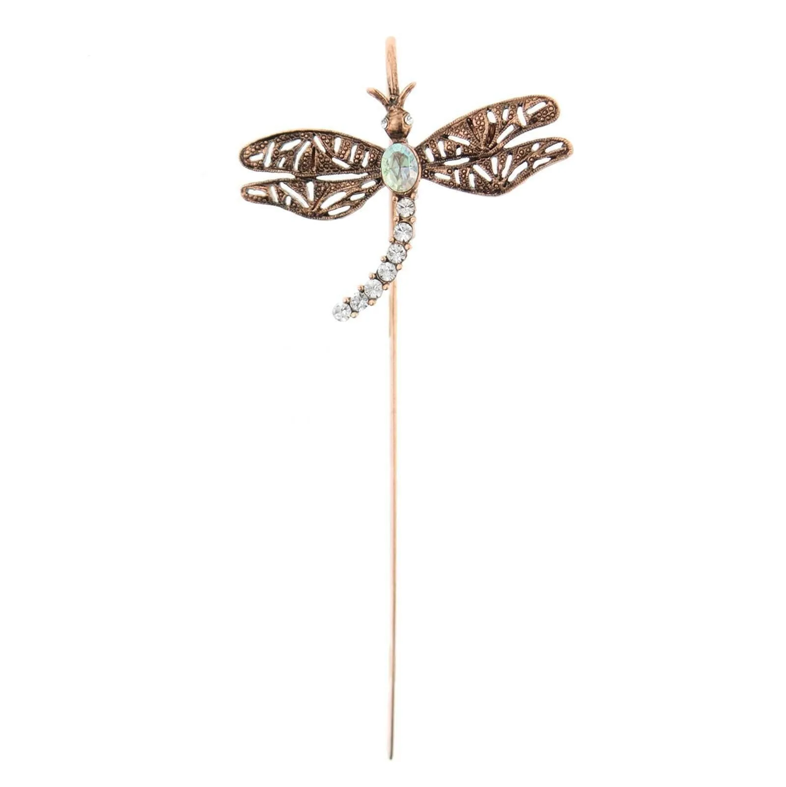1928 Jewelry Floating Rhinestone & Crystal Dragonfly Bookmark 1928 Jewelry