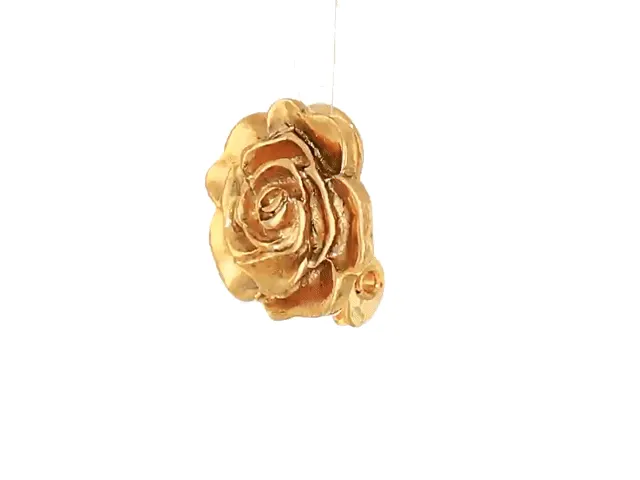 1928 Jewelry Flower Button Clip On Earrings 1928 Jewelry
