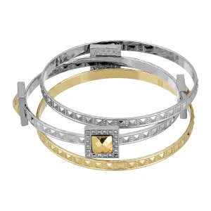 1928 Jewelry Fusion Lux 3 Pc Bangle Set Bracelet 1928 Jewelry