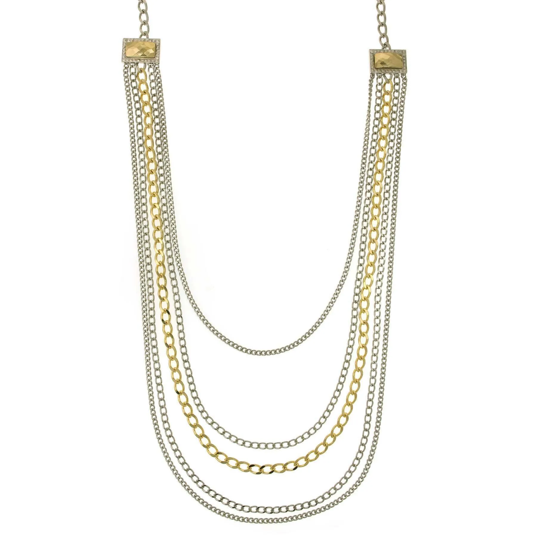 1928 Jewelry Fusion Lux Draped Chain Necklace 26" 1928 Jewelry