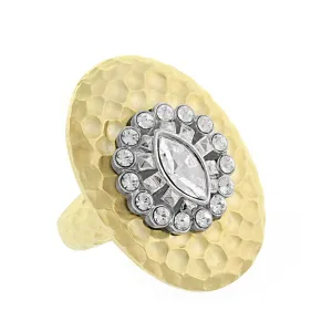 1928 Jewelry Fusion Lux Multi Crystal Large Dome Ring 1928 Jewelry