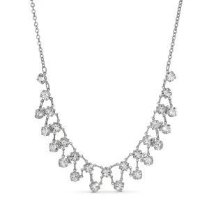 1928 Jewelry Gala Crystal Bib Necklace 18" 1928 Jewelry