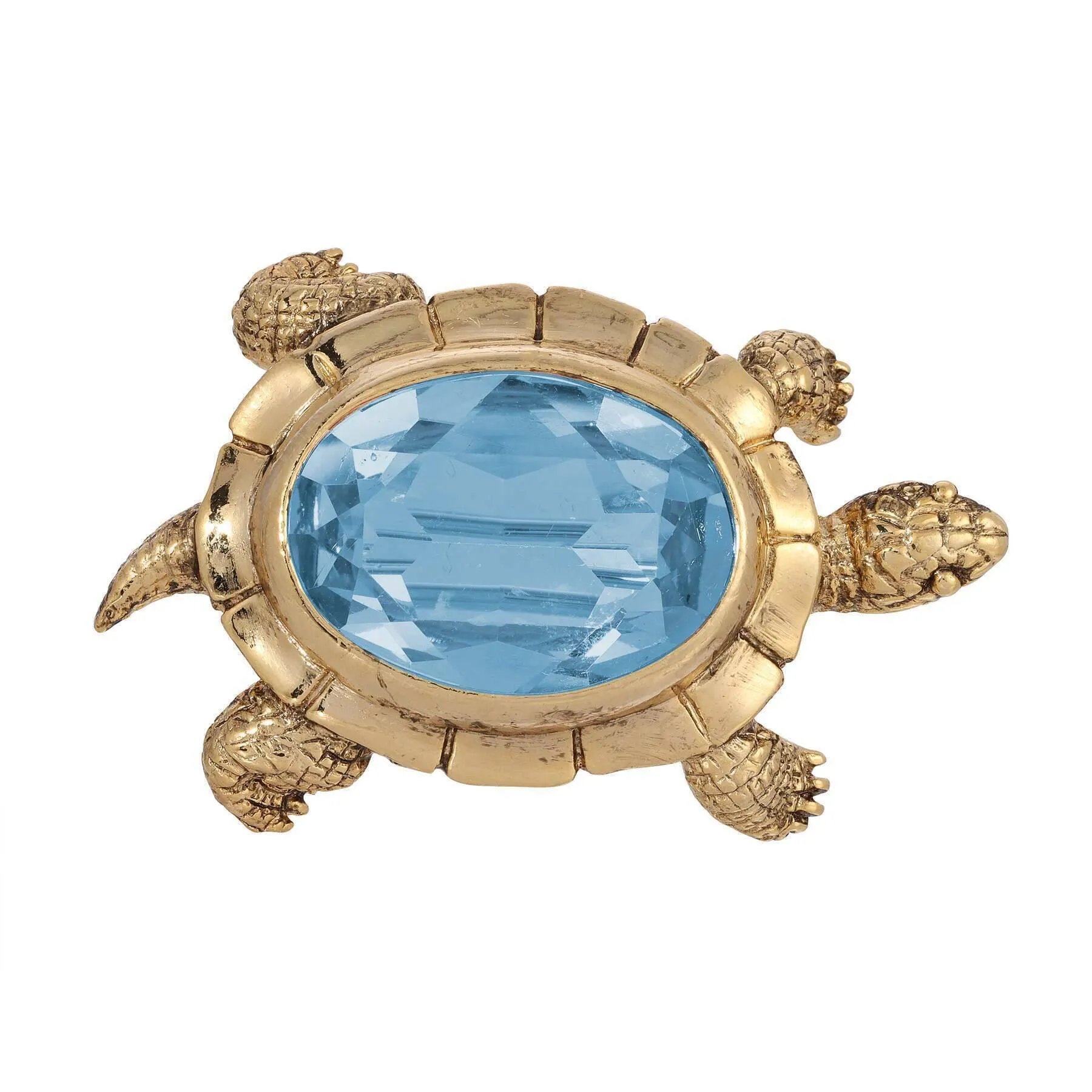 1928 Jewelry Galapagos Tortoise Austrian Crystal Pin 1928 Jewelry