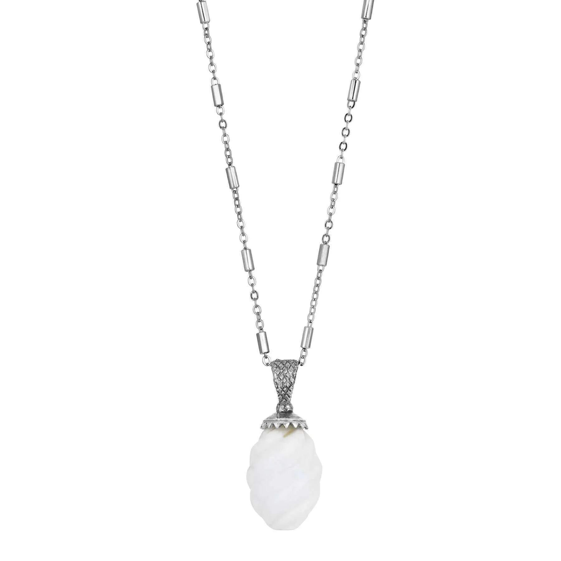 1928 Jewelry Gemstone Bead Pendant Necklace 26" 1928 Jewelry