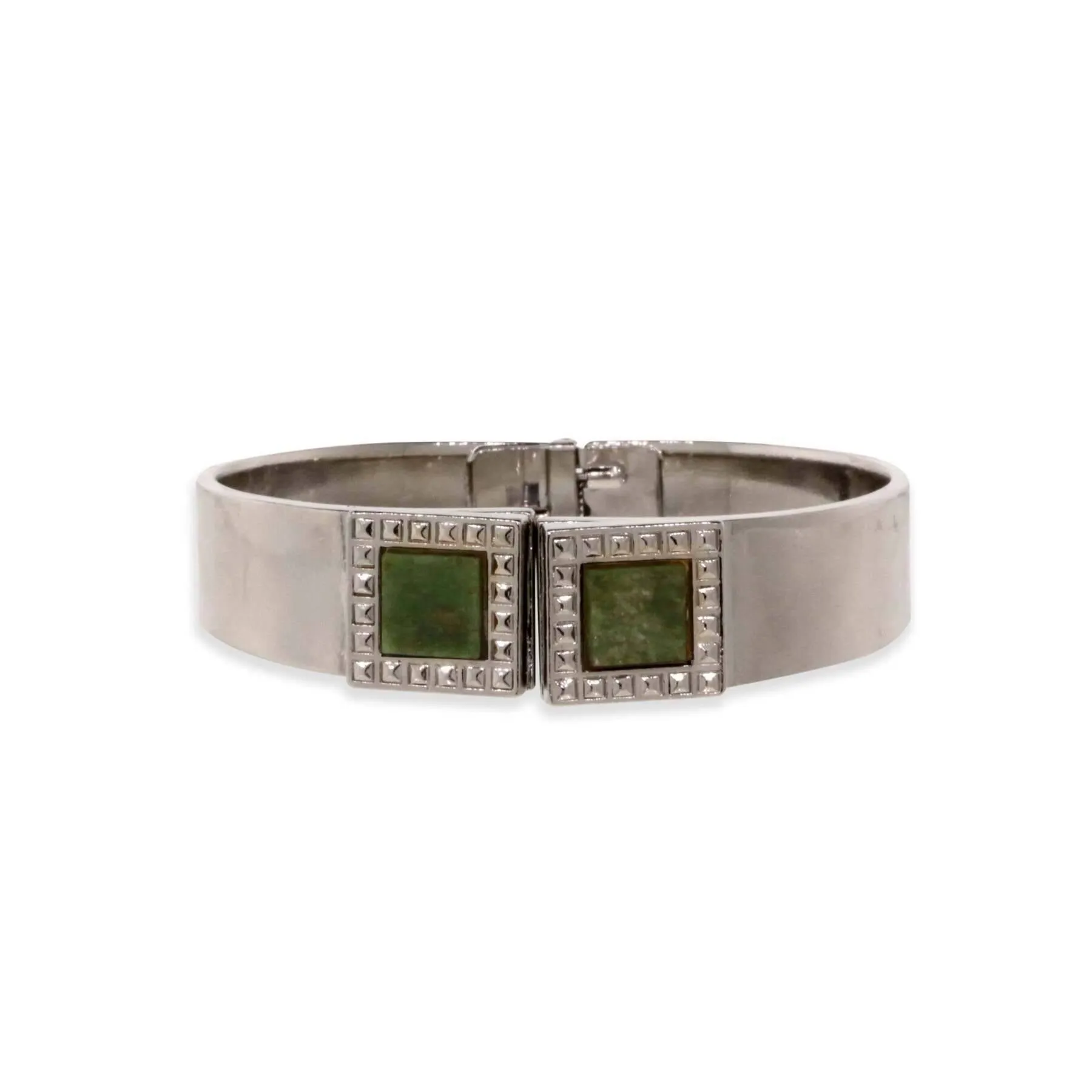 1928 Jewelry Gemstone Square Spring Bracelet 1928 Jewelry