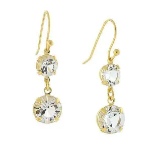 1928 Jewelry Genuine Round Multi Austrian Crystal Drop Earrings 1928 Jewelry