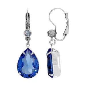 1928 Jewelry Gleaming Pear Crystal Drop Earrings 1928 Jewelry