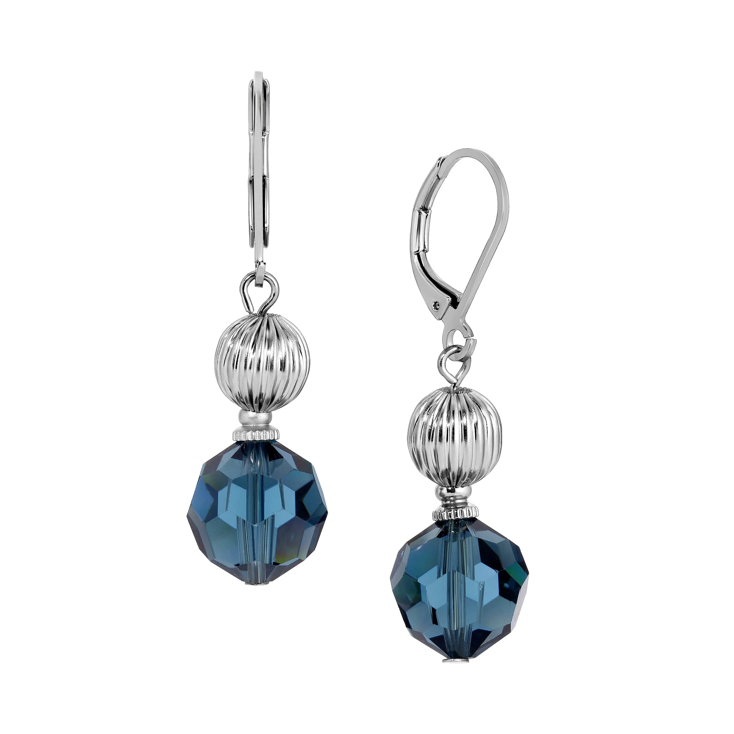 1928 Jewelry Glimmering Siam Red Dangling Earrings 1928 Jewelry
