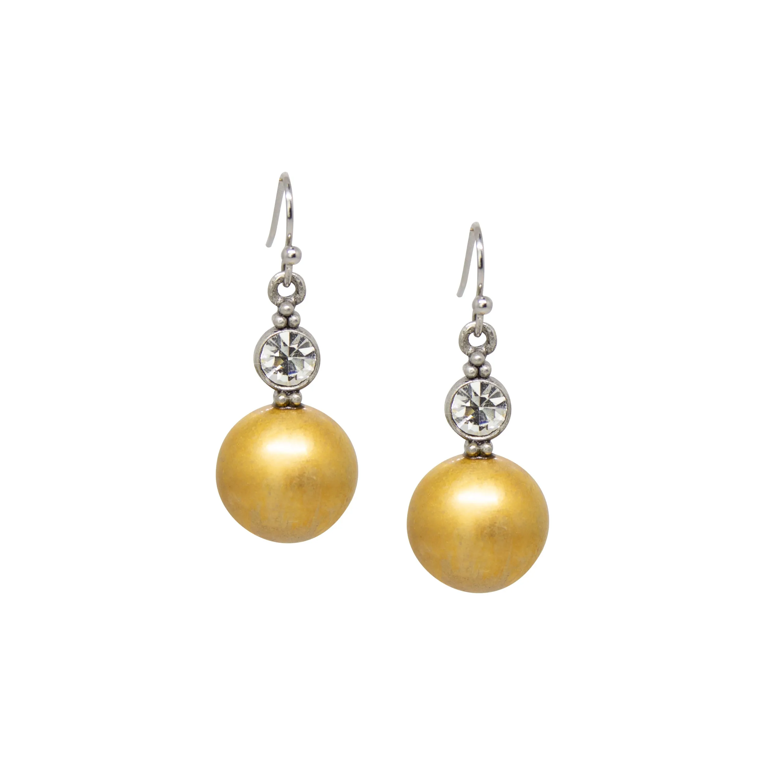 1928 Jewelry Gold Baubles & Crystals Drop Earrings 1928 Jewelry