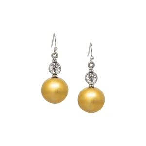 1928 Jewelry Gold Baubles & Crystals Drop Earrings 1928 Jewelry