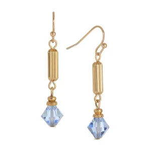 1928 Jewelry Gold Bead Crystal Lantern Dangling Earrings 1928 Jewelry