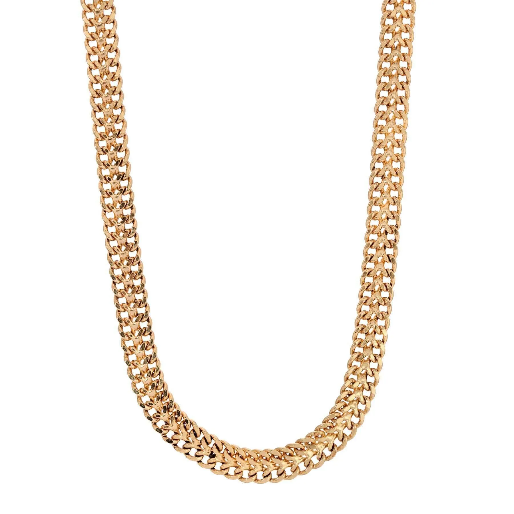 1928 Jewelry Gold Double Curb Chain Necklace 16"   3" Extender 1928 Jewelry