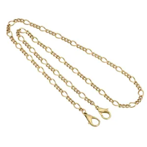 1928 Jewelry Gold Figaro Chain Face Mask Holder 22 Inch 1928 Jewelry