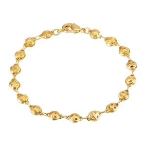 1928 Jewelry Gold Happy Face Chain Bracelet 1928 Jewelry