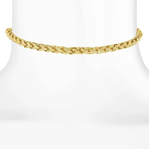 1928 Jewelry Gold Ponytail Rope Chain Choker Necklace 12"   5" Extender 1928 Jewelry
