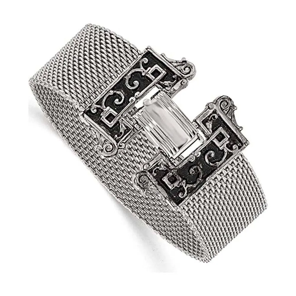 1928 Jewelry Grecian Inspired Chain Mesh Clasp Bracelet 1928 Jewelry