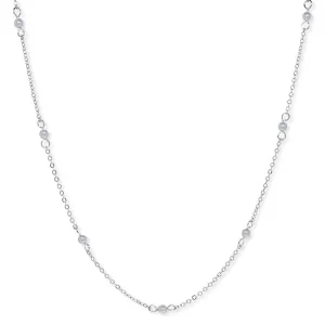 1928 Jewelry Grey 3mm Faux Pearl Chain Necklace 16" 1928 Jewelry