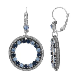 1928 Jewelry Hanauma Round Crystal Drop Earrings 1928 Jewelry