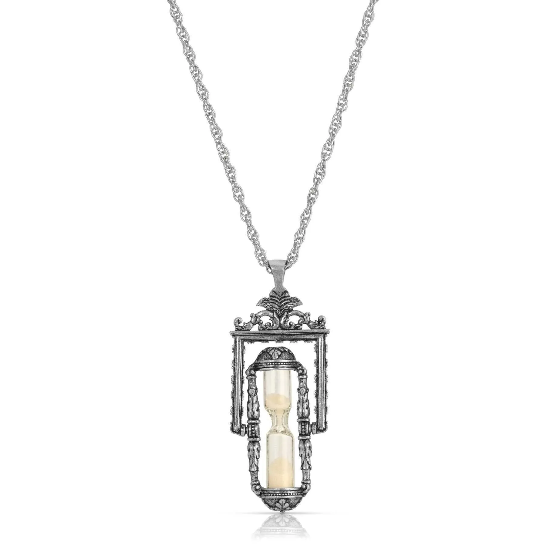 1928 Jewelry Hourglass Pendant Necklace 30" 1928 Jewelry