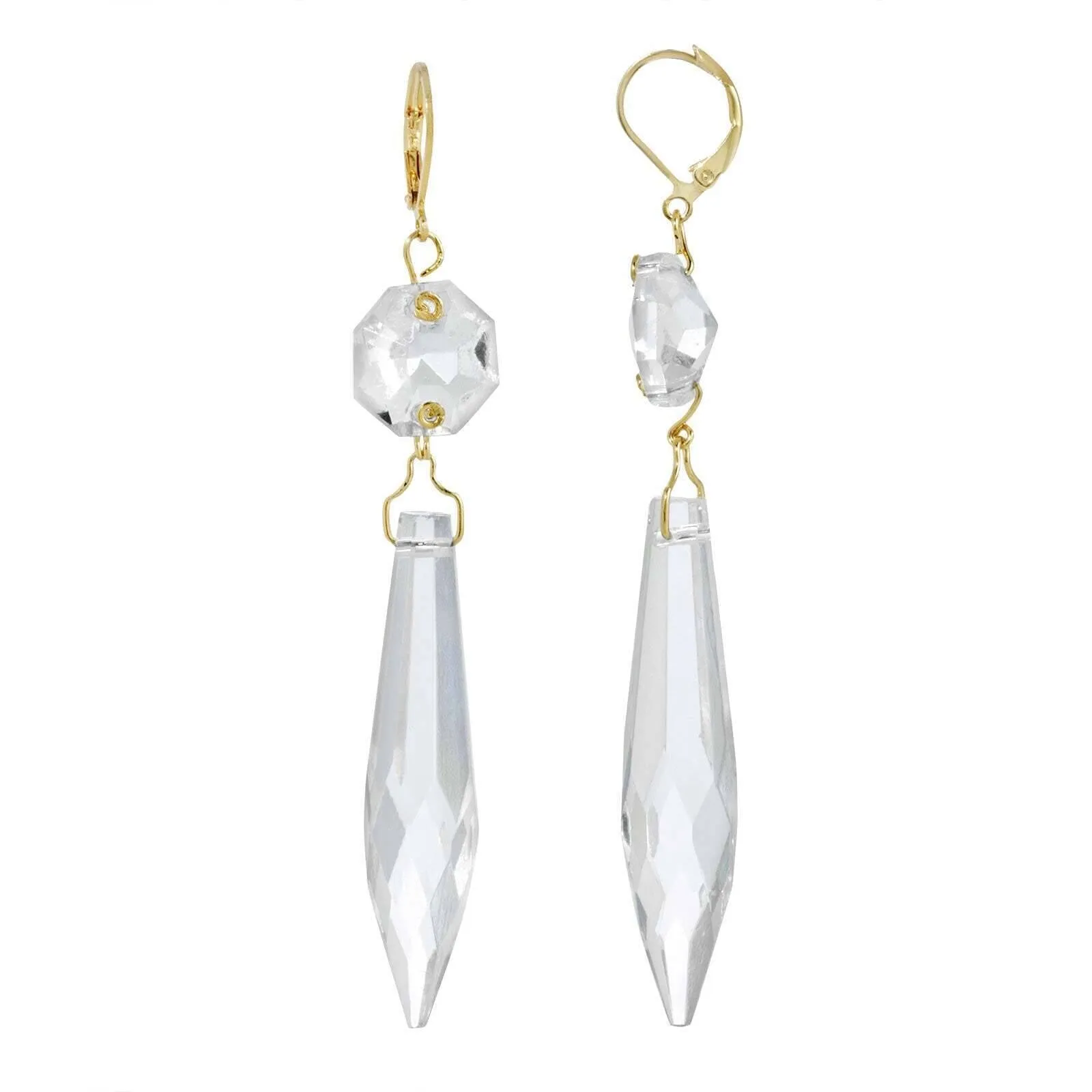 1928 Jewelry Icicle Dreams Crystal Linear Drop Earrings 1928 Jewelry
