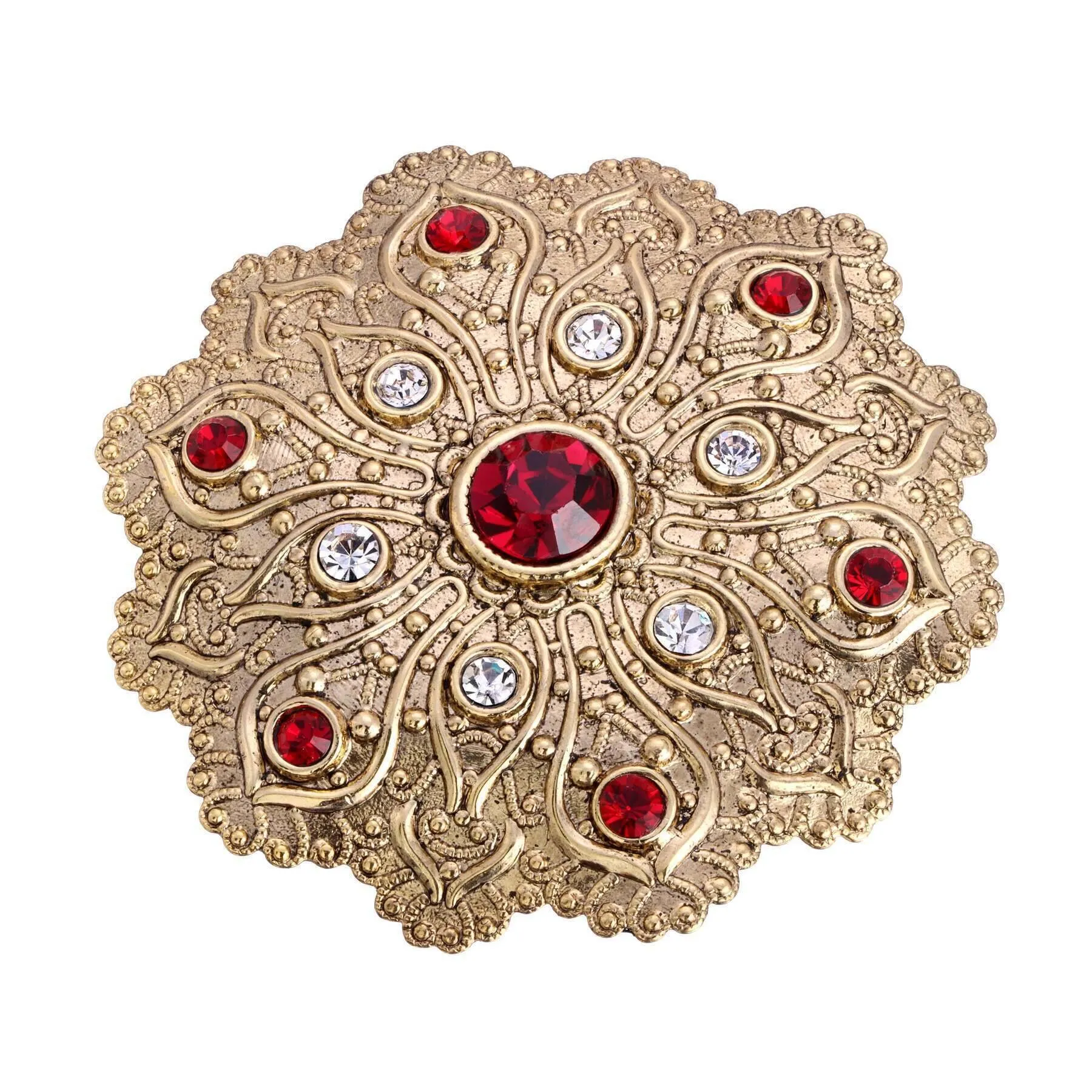 1928 Jewelry Imperial Flower Crystal Brooch 1928 Jewelry