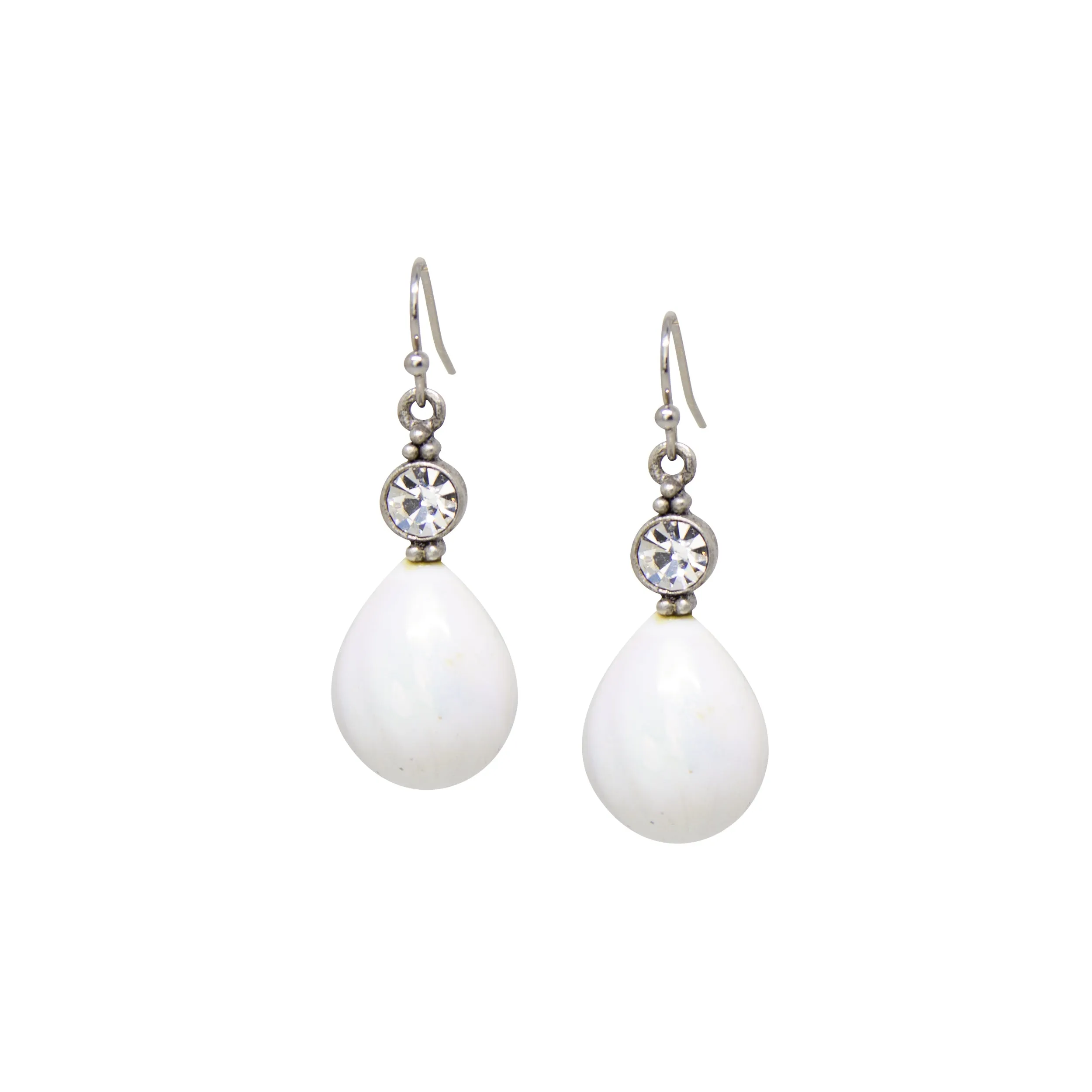 1928 Jewelry Iridescent Baubles & Crystals Drop Earrings 1928 Jewelry