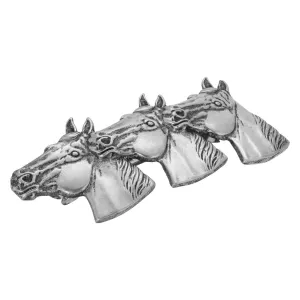 1928 Jewelry Large Antiqued Horse Herd Hair Barrette 1928 Jewelry