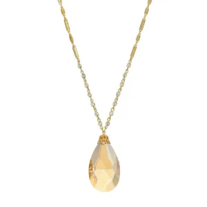 1928 Jewelry Light Colorado Briolette Pendant Necklace 30" 1928 Jewelry