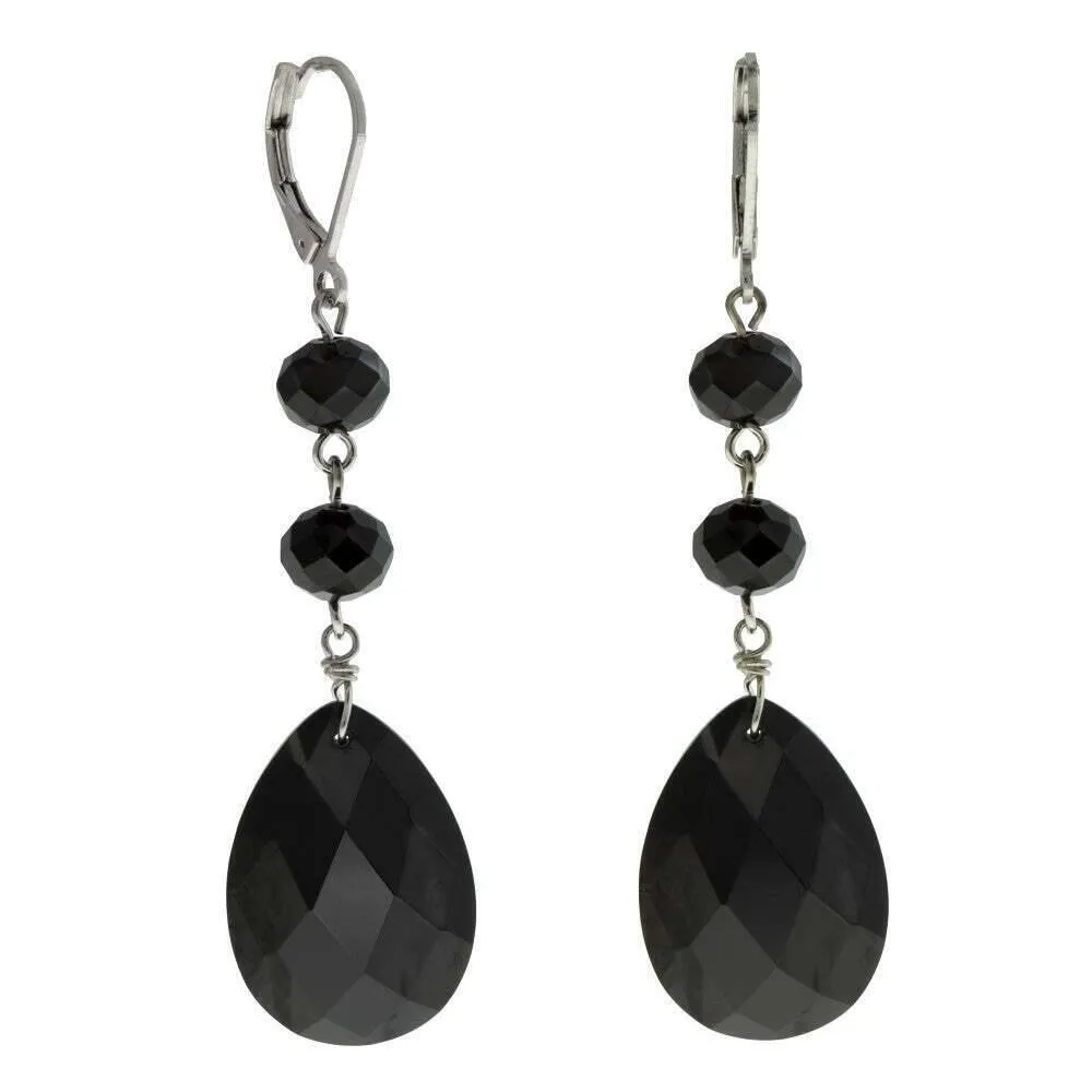 1928 Jewelry Light Rose Briolette Crystal & Beads Drop Earrings 1928 Jewelry