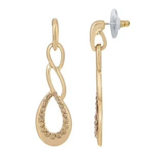 1928 Jewelry Light Topaz Crystal Drop Earrings 1928 Jewelry