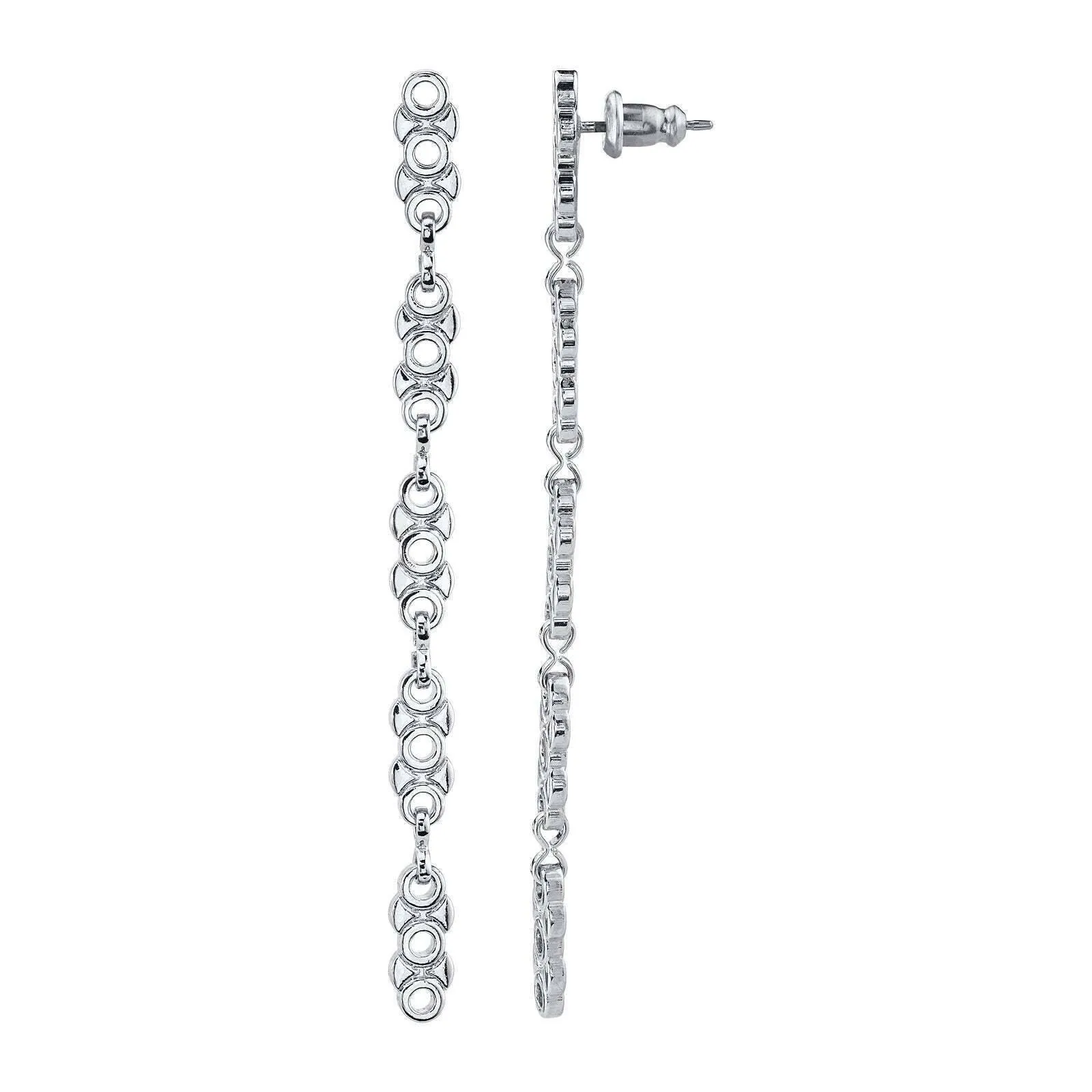 1928 Jewelry Linear Chain Link Earrings 1928 Jewelry