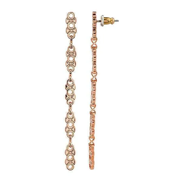 1928 Jewelry Linear Chain Link Earrings 1928 Jewelry