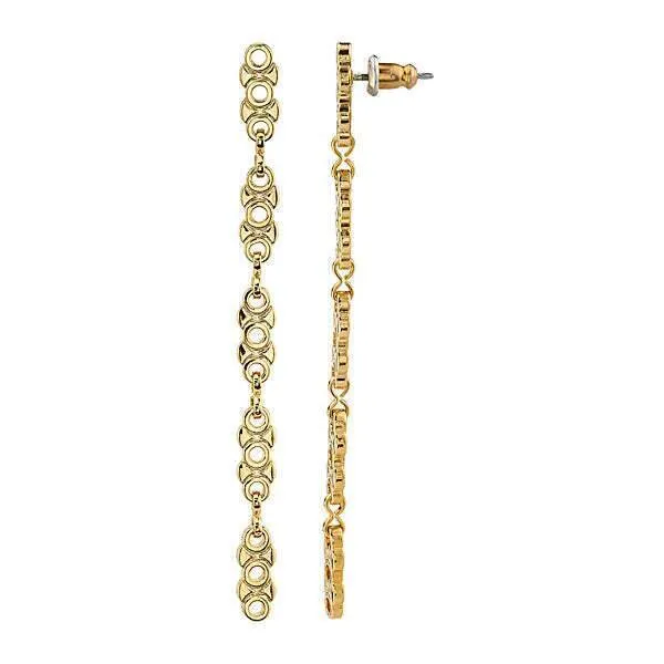 1928 Jewelry Linear Chain Link Earrings 1928 Jewelry