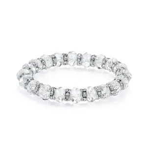 1928 Jewelry Lux Cut Crystal Beaded Stretch Bracelet 1928 Jewelry