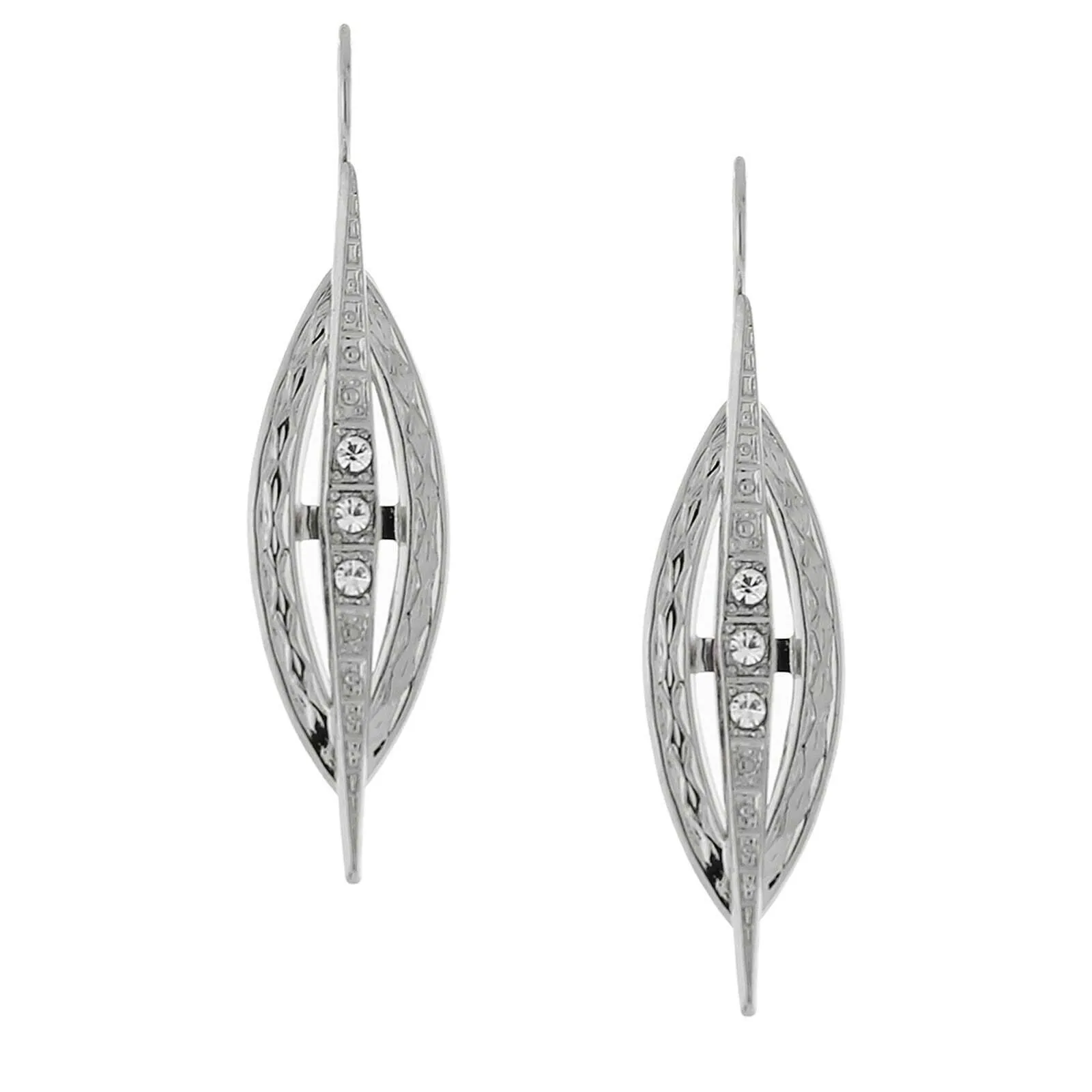 1928 Jewelry LuxeDeco Multi Crystal Drop Earrings 1928 Jewelry