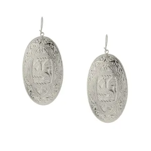 1928 Jewelry Magellan The Dragon Oval Drop Earrings 1928 Jewelry