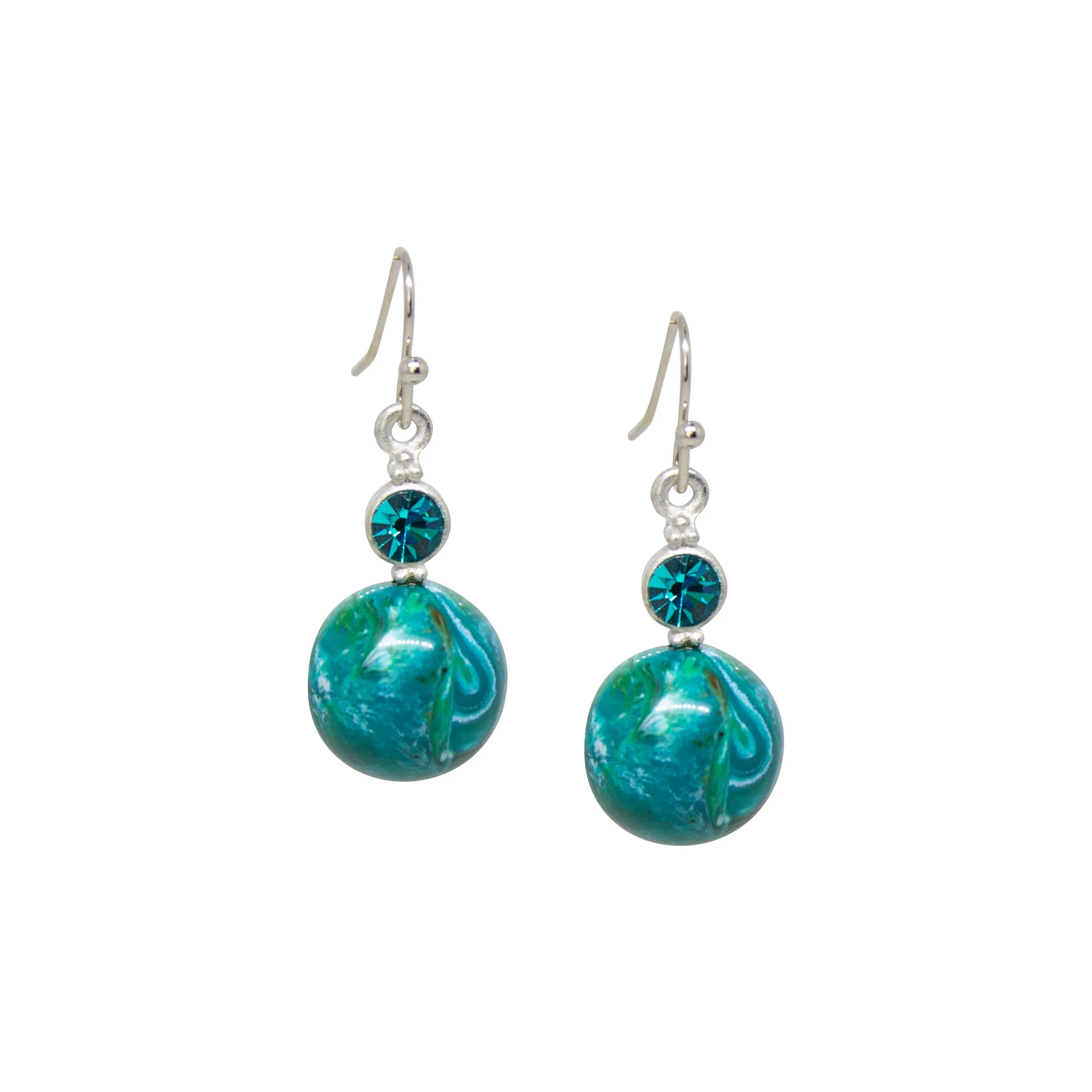 1928 Jewelry Marblesque Baubles & Crystals Drop Earrings - Small 1928 Jewelry