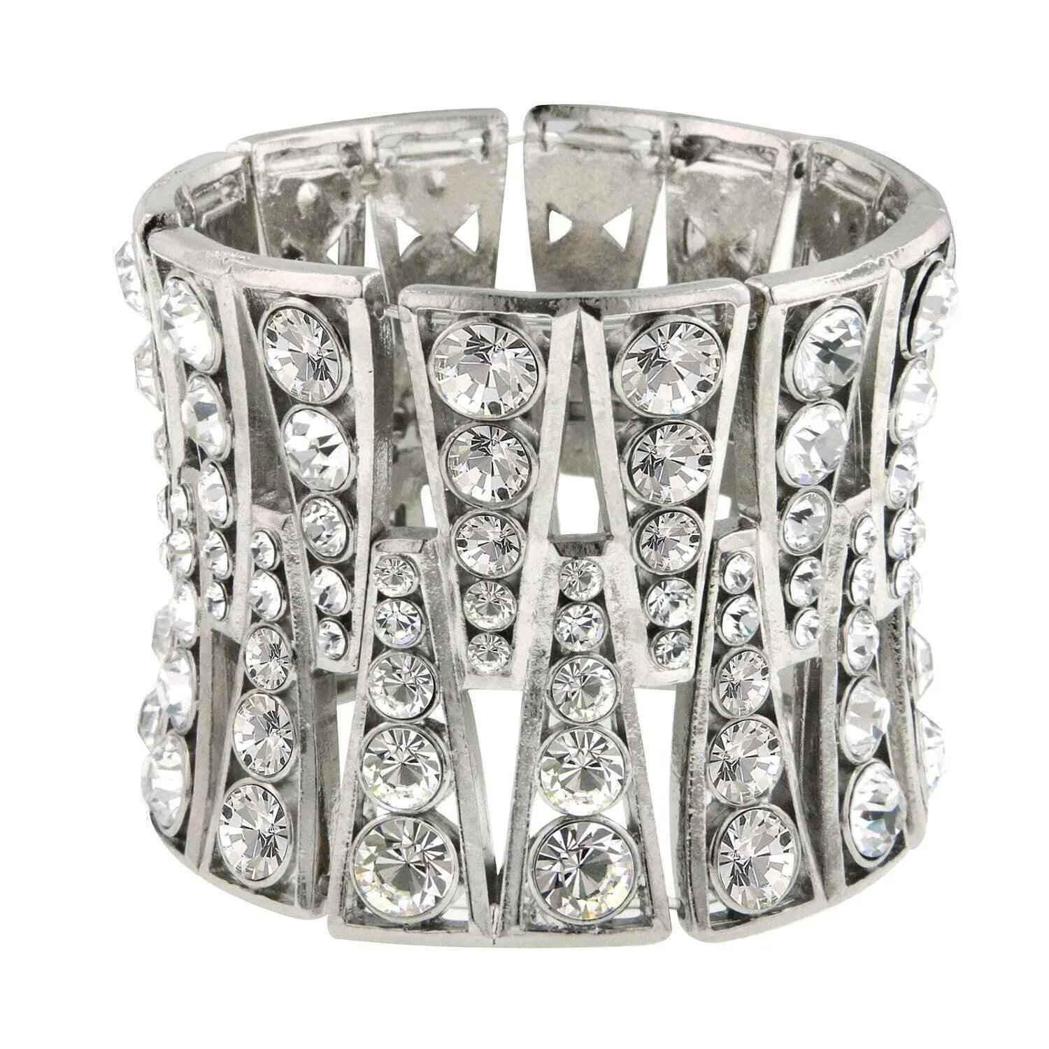 1928 Jewelry Modern Tapered Multi Crystal Stone Bracelet 1928 Jewelry