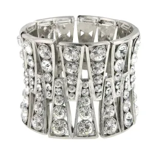 1928 Jewelry Modern Tapered Multi Crystal Stone Bracelet 1928 Jewelry