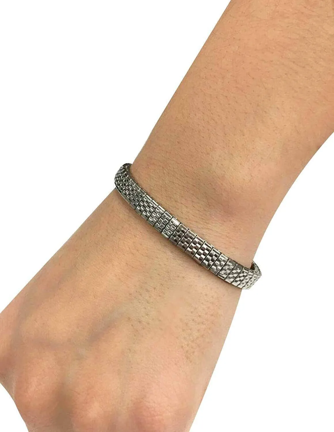 1928 Jewelry Moderno Senza Tempo Stainless Steel Stretch Bracelet 1928 Jewelry