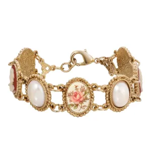 1928 Jewelry Multi Classic Stone Link Bracelet 1928 Jewelry